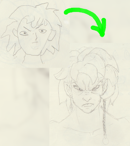 comparison between noob and pro in anime drawing eyes