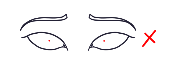 how to draw anime eyes step by step - another unbalanced eyes