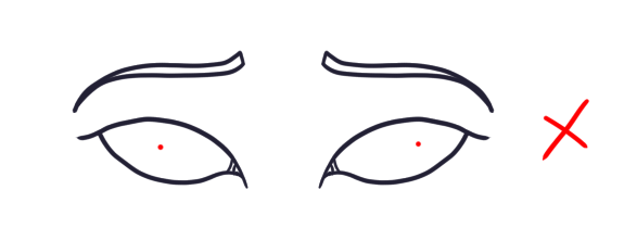 how to draw anime eyes step by step - unbalanced anime eyes