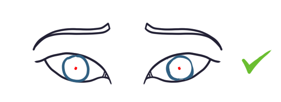 how to draw anime eyes step by step - anime ayes with dot placed iris